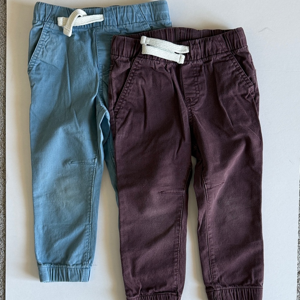 Cat & Jack Blue and Maroon Jogger Style Cotton Pants
